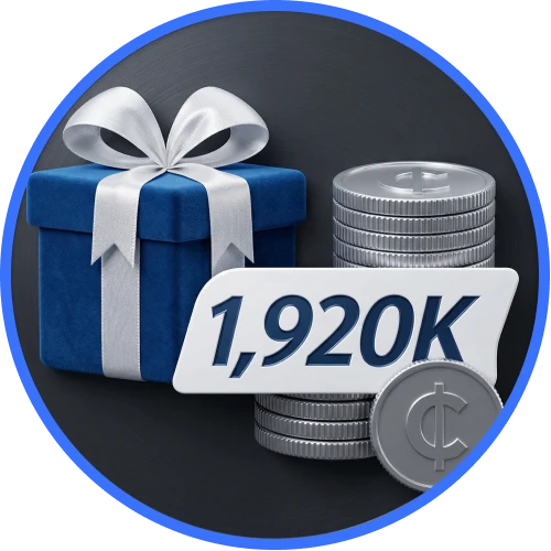 Banner promocional del bono de registro de hasta un millón novecientos veinte mil pesos en el sitio oficial.