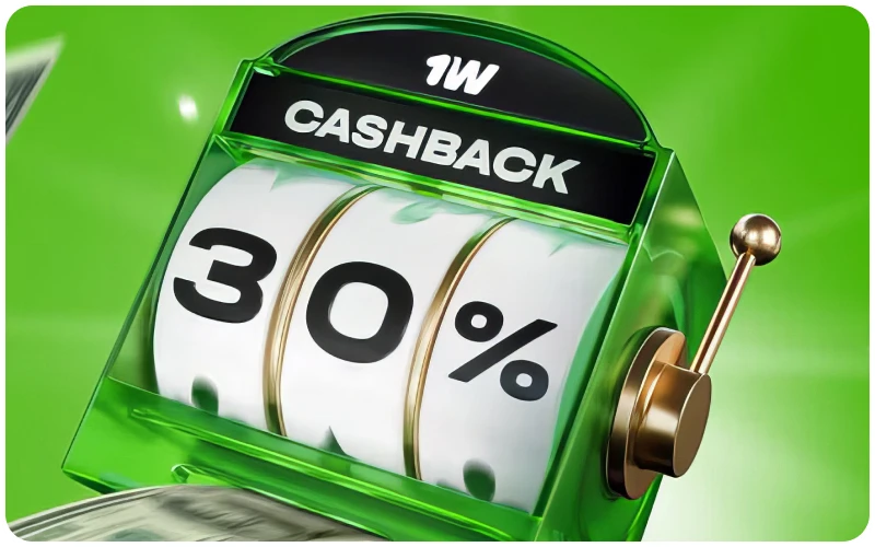 Reembolso semanal de un porcentaje de las pérdidas en juegos de azar en el sitio oficial de 1win.